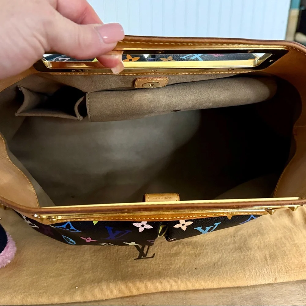 Louis Vuitton LV Black Murakami Judy Multicolored GM Satchel Bag - Picture 16 of 16